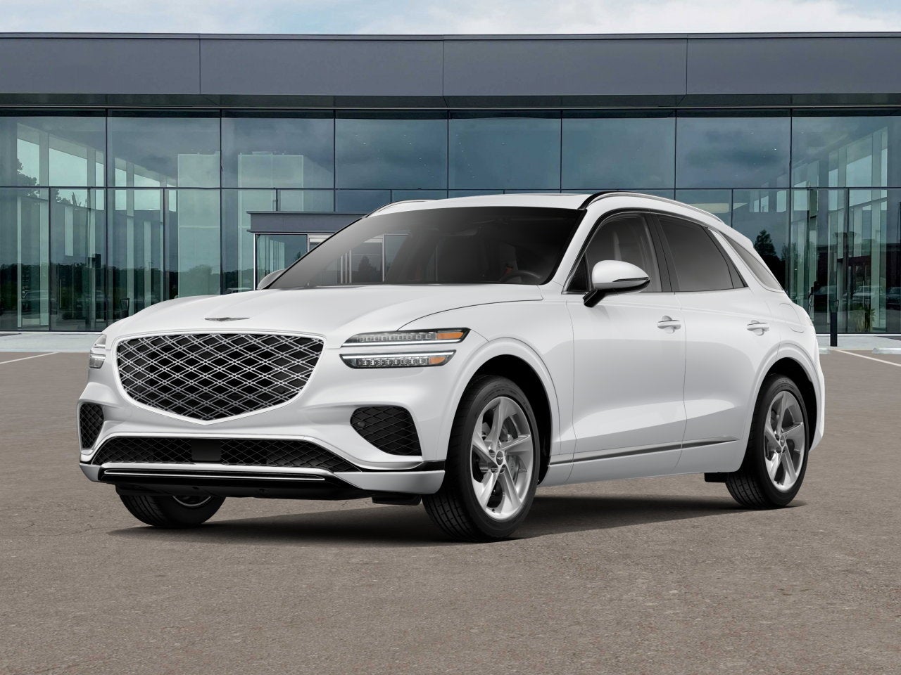 2026 Genesis GV70 2.5T Select in Alta White — front three-quarter view